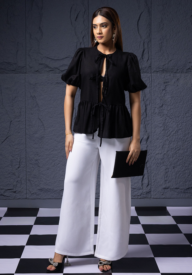 ANDREA FRONT KNOT BLOUSE